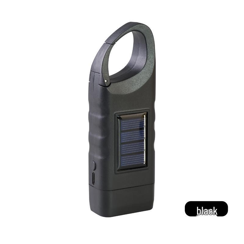 Solar Hand Crank Multi-Functional Emergency Camping Light - Portable Outdoor Power Generation Flashlight
