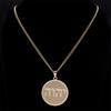 Stainless Steel Je Christian Pendant Necklace for Women Men Tetragrammaton Jehovah Yahweh Hebrew Alphabet Necklaces Jewelry