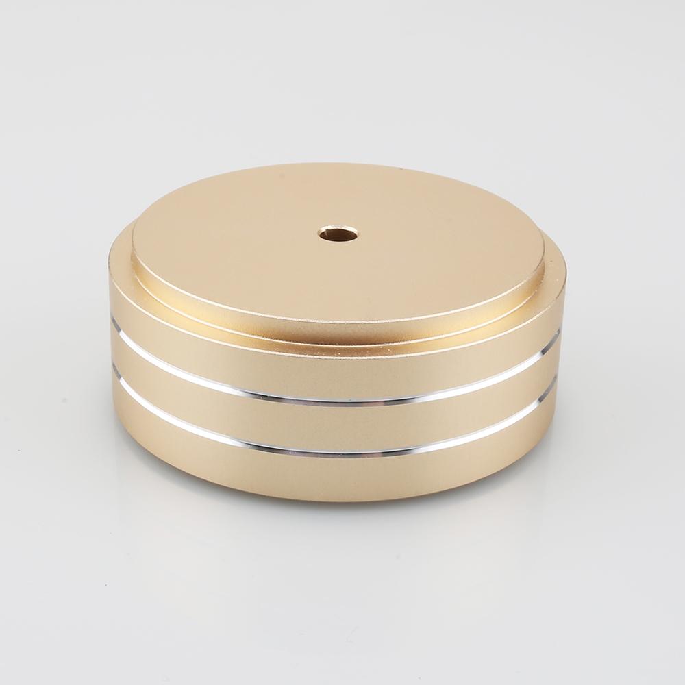 4pcs 58x22mm Aluminum HIFI AMP Speaker Isolation Stand Turntable DAC Feet Pad Gold Silver Speaker Feet Tuber Amplifier