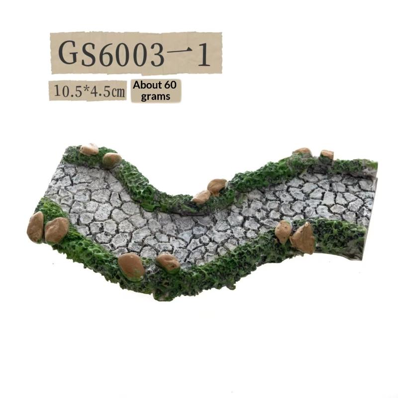 1Pcs Fairy Garden Paths Resin Art Decoration Micro Landscapes Flower Pot Miniature Landscaping Diy Artificial Stone Paths