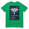 F22 Raptor Blueprint Technical Schematic Aviation Art Tshirt