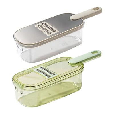 Multigunctional Vegetable Chopper 6 Interchangeable Blade Nonslip Handle Convenient Storage Designs Space Saving Grater