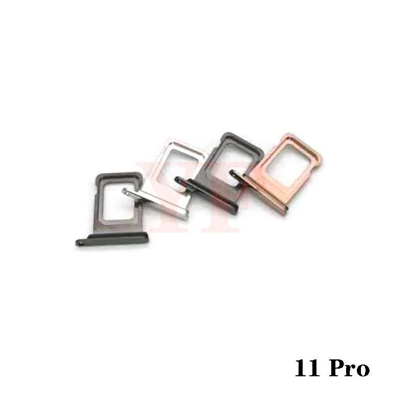 100pcs Sim Tray Holder For Iphone 6 6S 7 8 Plus X XS Max 11 12 Pro Mini SIM Card Tray Slot Holder Adapter Socket Repair Parts