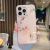 IPhone 15 Mobile Phone Glazed Marble Shell Suitable for Apple 13/14/15 ProMax Gold Stamping Full Package