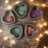 12pcs Empty Heart Shaped Gift Boxes Metal Tins with Clear Window Heart Shaped Metal Tin Cans Small Candle Tins with Lids Party Favor Box Gift Wrap Box