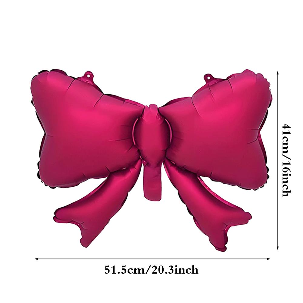 

5/10Pcs Matte Red Bow Foil Balloons 20Inch Metallic Bowtie Balloon Women Birthday Party Wedding Valentines Decorations Supplies 5PCS