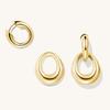 Vintage Heavy Duty Interlocking Hoop Earrings Lightweight Luxury Elegant Exquisite Versatile Drop Earrings