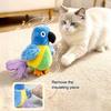 Durable Plush Pet Playthings Chirping Bird Cat Toy, Interactive Parrot Soft Stuffed Stimulating Hunting Instinct Toy Pounce for Indoor