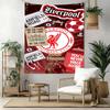 Liverpool Fc Custom Your Name Wall Decor Tapestry Art For Pet Memorial Birthdaywedding Party Backdrop Family Gift