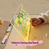 Large DIY Acrylic Luminous Drawing Board for Kids - Easy-to-Wipe Dust-Free Educational Blackboard Set