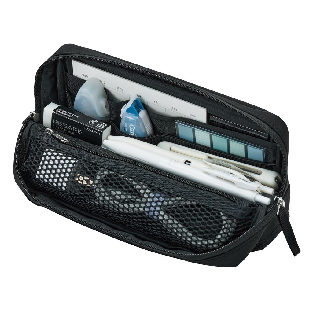 KOKUYO Pen Large Capacity Tool Pen Black Case, Case, Kabako, AMF-VBF263D