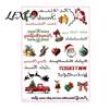 Decorative Graphics for Candles Christmas Candle Transfer Stickers, DIY Holiday Craft Supplies, Waterproof Water Decals Making And Festive Home Decor
