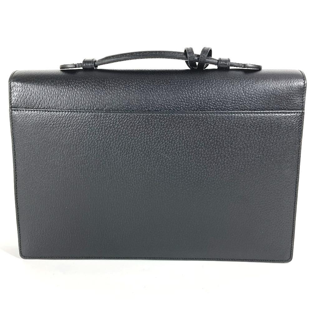 GUCCI 295256 logo Business bag, briefcase Hand Bag Leather Black