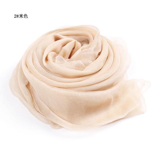 100x170cm Women 100% Natural Silk Scarf Shawl Female Pure Silk Scarves Wraps Solid Color Plus Size Shawls Long Beach Cover-ups