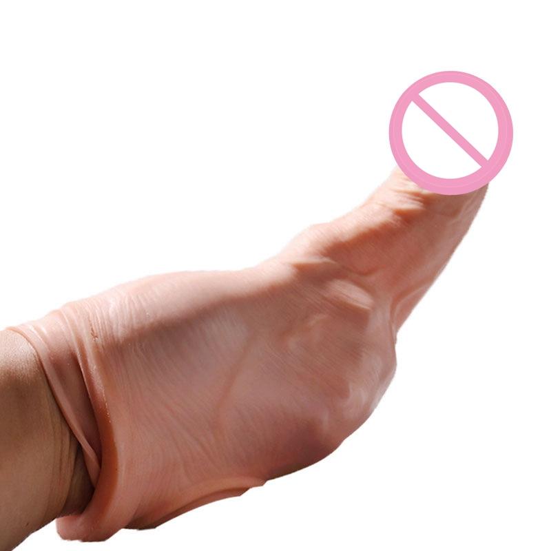 Gjenbrukbar Penis Sleeve Extender Realistisk Penis Condom Silikon Extension Sexleketøy For Menn Cock Forstørrer Condom Sheath Delay