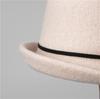 Ji Wool Top Hat Women Rhinestone Bow Socialite Small Brim French Retro Basin Hat Bucket Hat