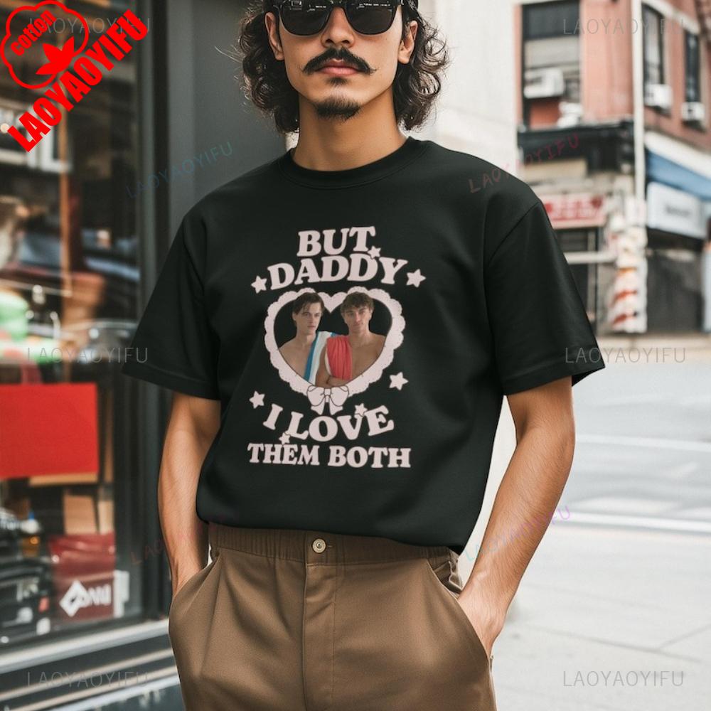 But Daddy I Love Them Both Vintage T-Shirt Team Conrad and Jeremiah Fisher Cotton Tee Summer I Turned Pretty Merch T Shirts