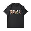 100% Cotton Men's Crew Neck Short Sleeve T-Shirt, Funny A Letter Photo Print Fathers Day Casual Soft Breathable Summer Tee for Dad Daily Wear