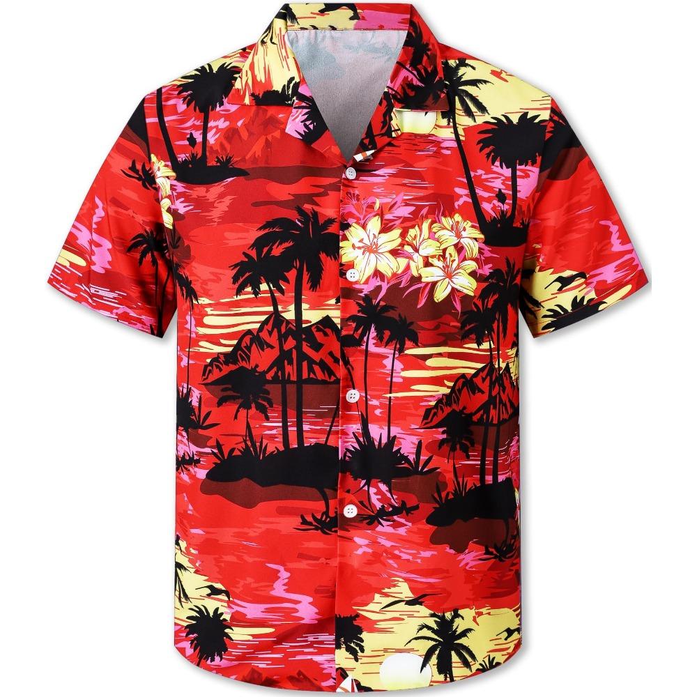 Spring New Mens 70s Disco Party Shirts Casual Paisley Button Down Shirt Vintage Floral Hawaiian Beach Short Sleeve Lapel Shirt