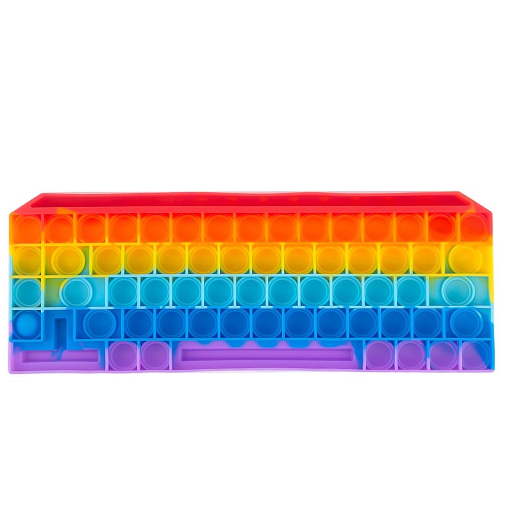 Desktop Sensory Toy Bubble Elimination Pressure Keyboard Shape Puzzle Game Toy