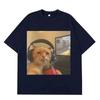 Summer Latest Style Fun Cat Print Pure Cotton TShirt Breathable Comfortable Fashionable Trendy Couples Outfit Streetwear