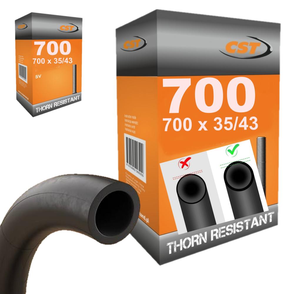 Inner Tube 700X35/38/40/42 Puncture Resistant Premium Thornresistant 3.6 Mm