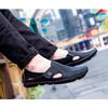 2025 Summer Shoes Mens Sandals Soft Non-slip Flat Brand Male Footwear Black Blue White Plus Size 45