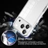For iPhone 17 Pro Case TPU Frame Clear Acrylic Back Phone Cover with PET Film