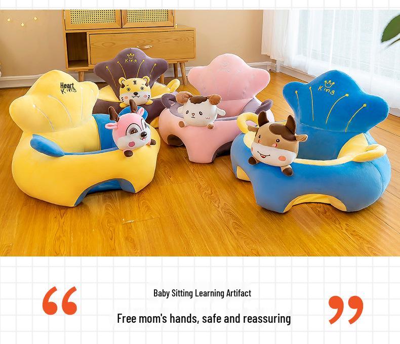 Adorable Animal-Shaped Infant Training Chair & Plush Sofa