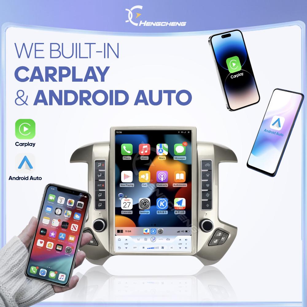 NEW 14.4inch Car MultimediaVideoPlayer For Chevrolet Silverado GMC Sierra 2013-2019 Android13 GPS Navigation Carplay 4G Wifi 360