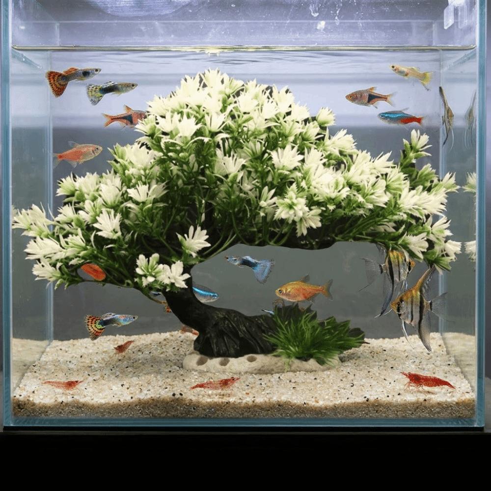 Plastic Simulation Aquatic Plant Natural Look Lifelike Tree Underwater Plants Artificial Welcome Pine Realistic Pine Tree