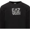 Emporio Armani Logo Pattern Printed Crew Neck Pullover Long Sleeve Sweatshirt Men sweatshirt Black 6DTM11-TJZCZ-0200