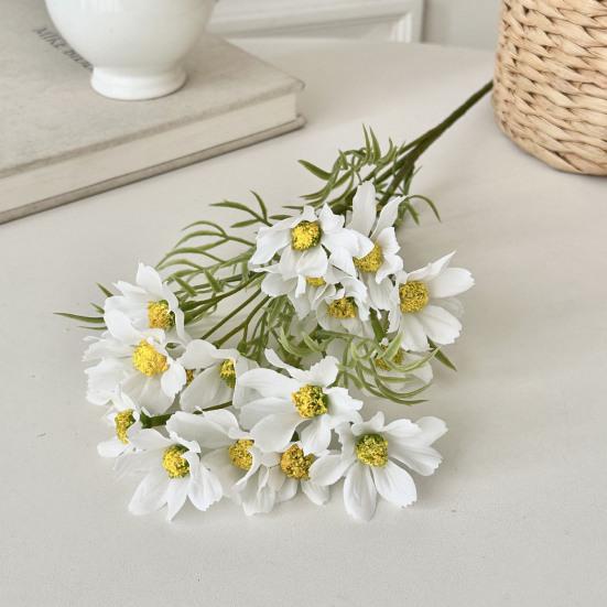 Artificial Spring Flowers Realistic Faux Wildflowers with Stem Colorful Floral Bouquet for Vase Indoor