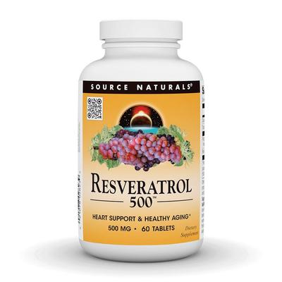 Resveratrol 500 Mg, 60 Tablets