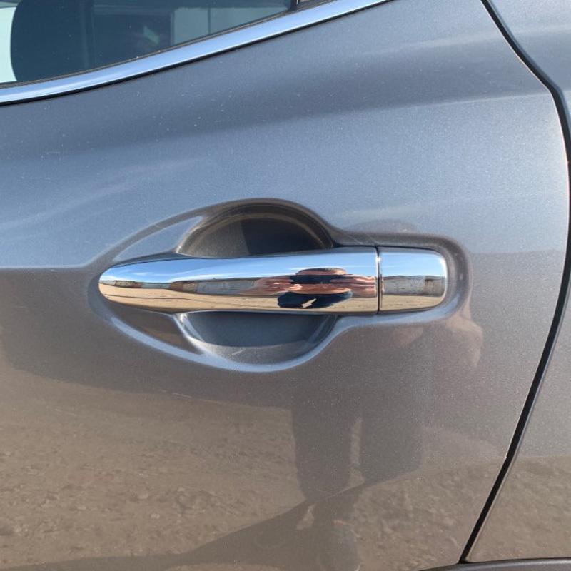 For NISSAN QASHQAI J11 2014 2015 2016 2017 2018  Chrome Door Handle Cover Accessories Plastic Imitation Carbon
