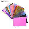 kads 21pcs Holographic DIY Nail Art Broken Glass Foil Decal Sticker Nail Art Decorations Mirror Manicure Tool