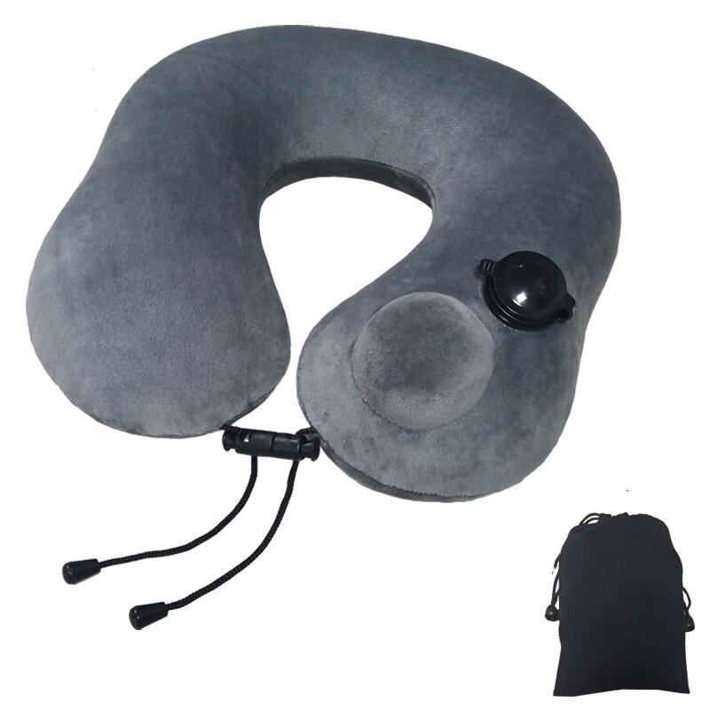 Press-to-Inflate U-Shape Travel Neck Pillow