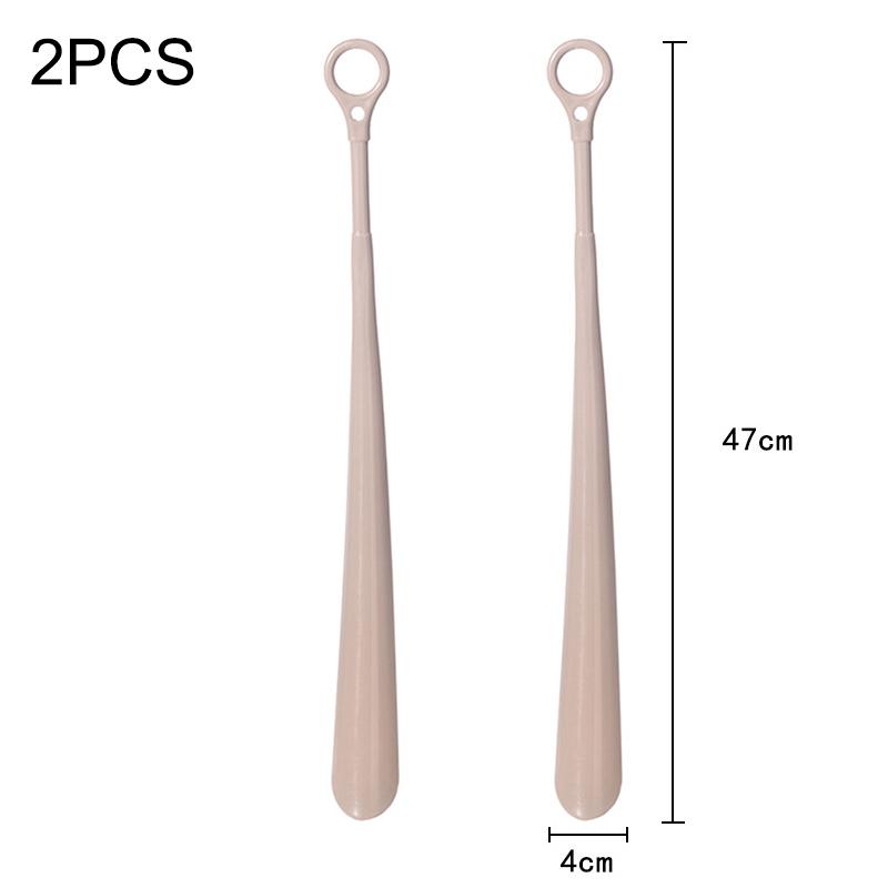 1/2 Pièces en Plastique Extra Longues Tire-chaussures Ménage Long Manche Souleveur Femme Enceinte Personnes Âgées Personnes Paresseuses Tire-chaussures Suspendable