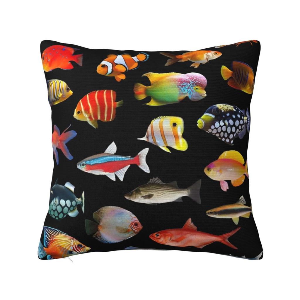 Povlak na polštář Vintage design pstruha Ryby Povlak na polštář Kreslené ryby Povlak na polštář Do kanceláře Auta Domů Dekorativní povlaky na polštáře