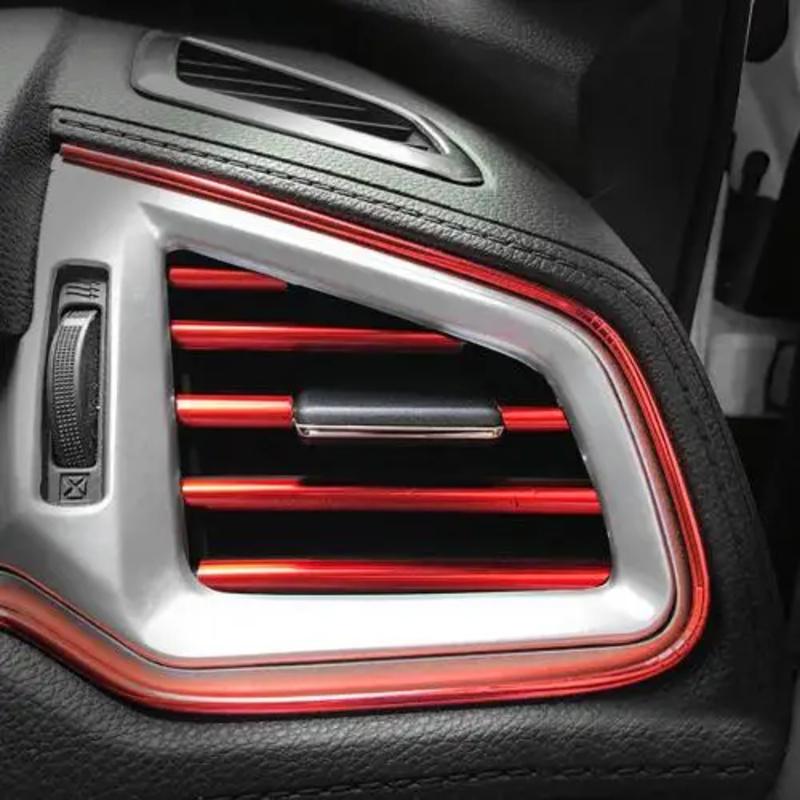 10/20Pcs Car Air Conditioner Outlet Decorative U Shape Moulding Trim Decor Strips Car Styling Car Door Edge Corner Protector