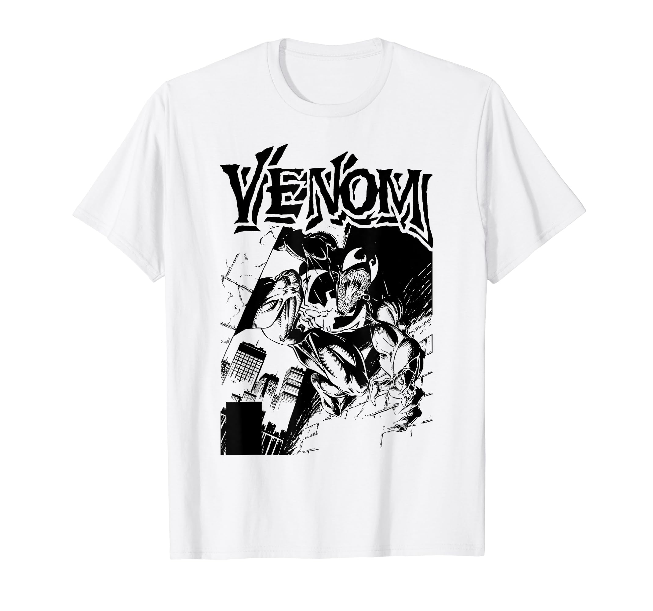 

Marvel Venom Street Cover Comic Illustration Graphic T-Shirt Tee