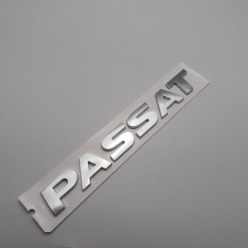 1Pc Rear Trunk Emblem Badge Sticker ABS Plastic Silver and Black for CADDY LAVIDA TIGUAN TIGUANL Logo Decorative