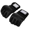 1Pair Man Male Half Finger Boxing Training Gloves Accessory for Kickboxing Sanda Muay Thai(black )