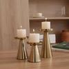 Nordic Metal Candle Holders 3pcs Valentine's Day Wedding Candle Holder Desktop Decoration Christmas Room Decoration Reusable