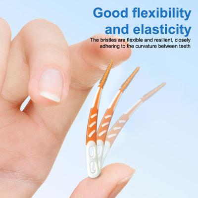 1/5 Box Interdental Silicone Brushes Teeth Stick Toothpicks Interdental Brushes Dental Cleaning Brush Teeth Care Dental Floss