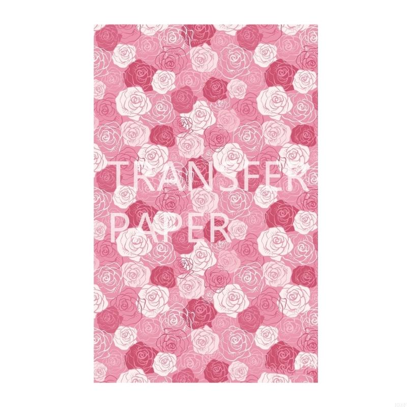 HX6F Artistic Clay Picture Transfers Delicate Earrings Designing Clay Transfer Paper with Floral Patterns