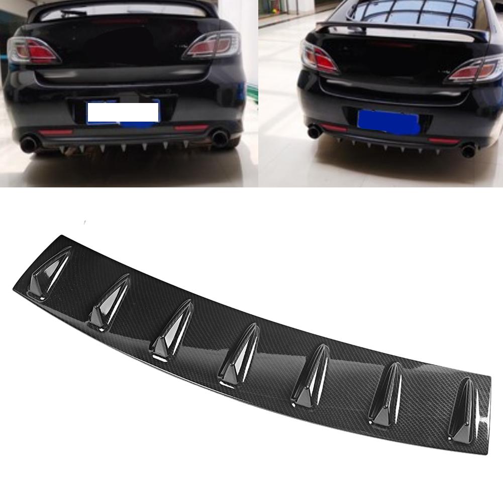 Rear Spoiler Shark 7 Fin Deflector Bumper Lip Diffuser Large