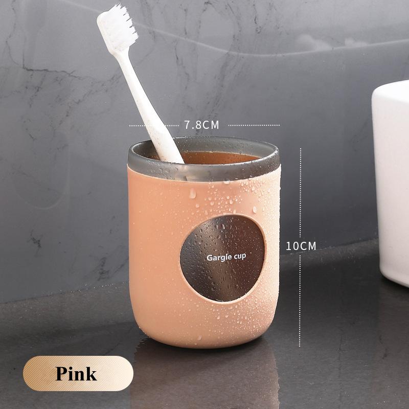 Nordic Plastic Household Toothbrush Cup Storage Holder Couple Portable Travel Mouthwash Cups Water Mug Bathroom Accessories
