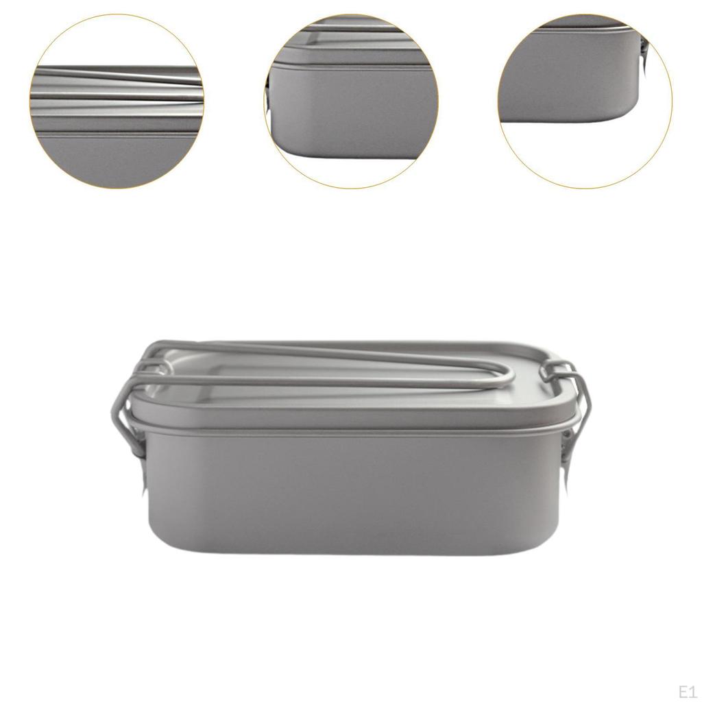 Lunch Box Bento Food Storage Easy To Clean Cookware Outdoor Camping Meal for