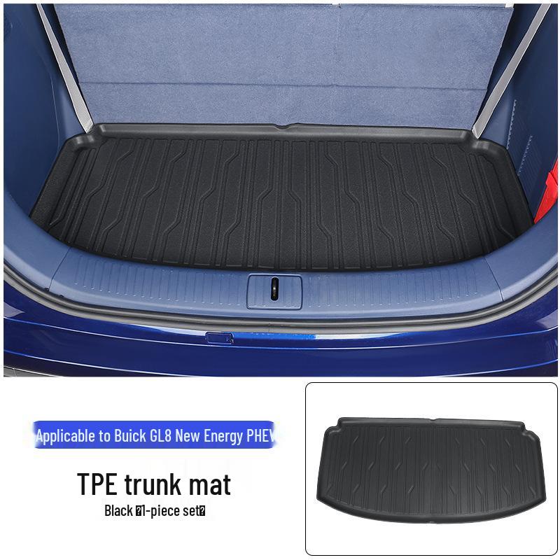 Compatible Trunk Mat for 2025 Buick GL8 PHEV/ES: Rear Modification Part 2025 Lu Shang New Energy TPE Trunk Mat Black
